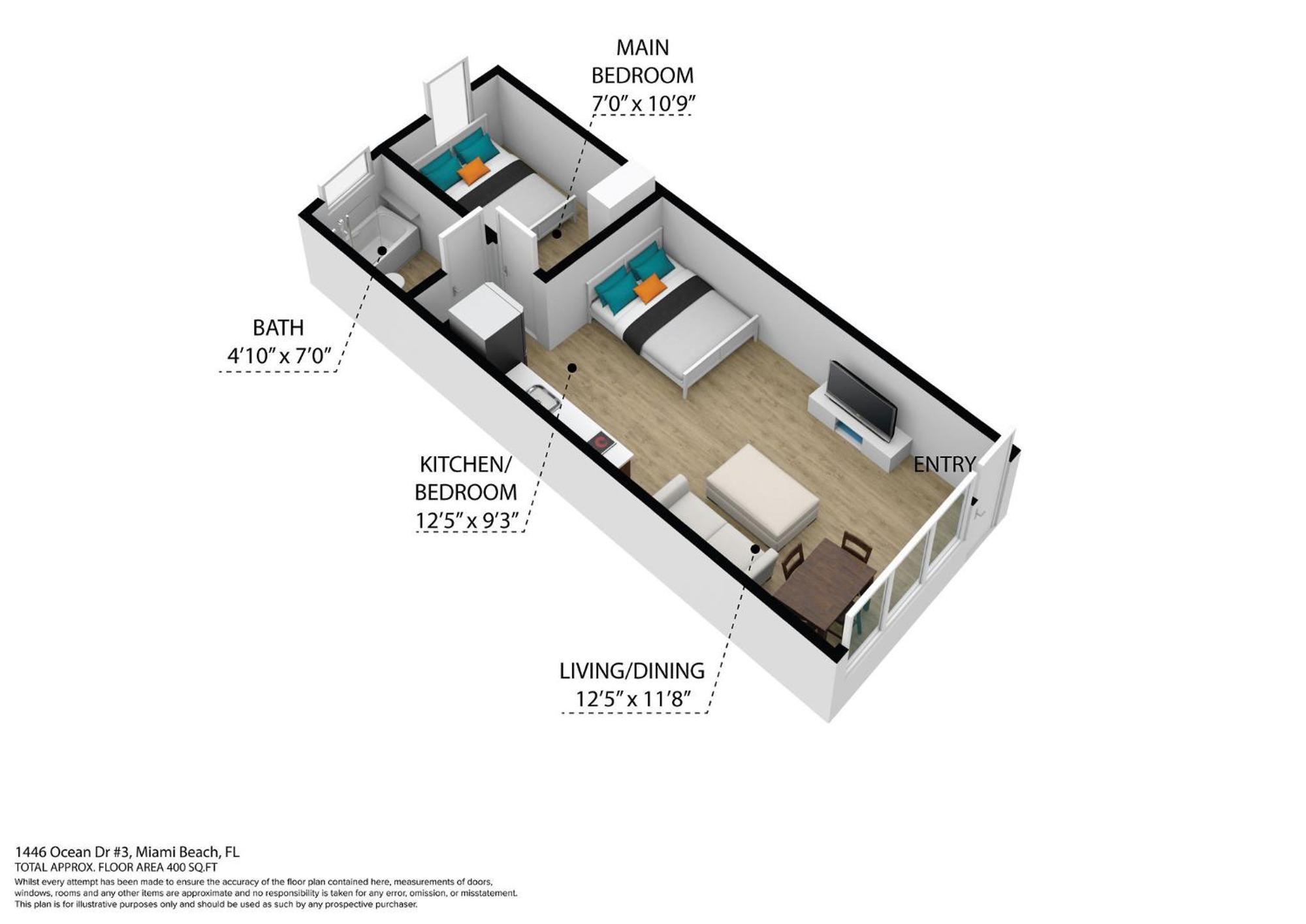 Beachy 1 B/R, W/2 Queen Beds, On Ocean Drive Beach Miami Beach Exterior foto